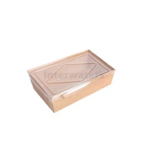 Food paper box singapore - Clear lid Kraft Lunch Box