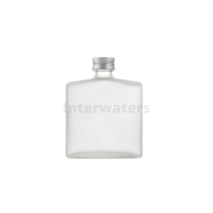 Glass bottles singapore - Flat liquor square glass bottle clear