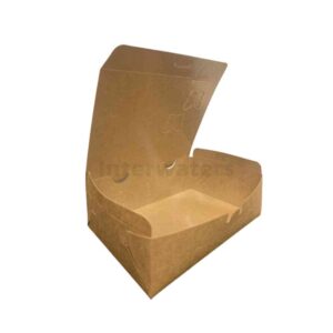 Food -paper -box -singapore - Kraft butterfly 2 hole box